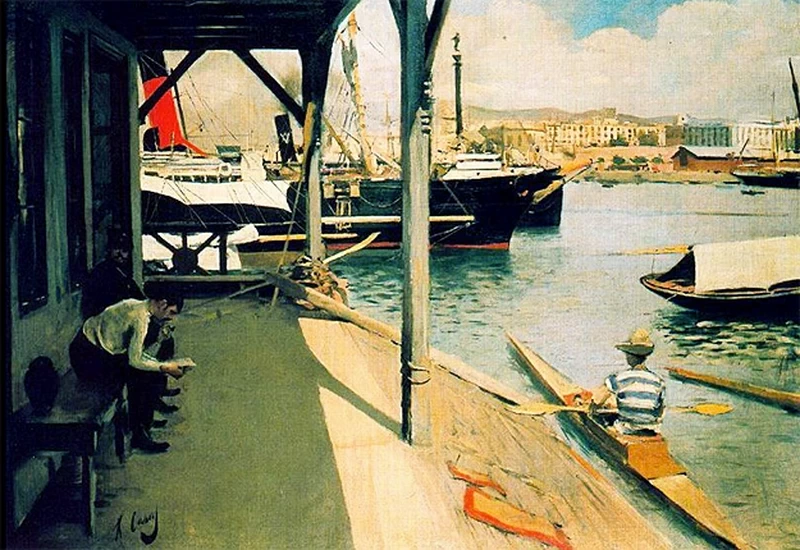 Ramon Casas - Club di regate a Barcellona